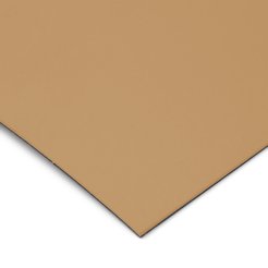 Muestra de color del tablero DIN A6 Linóleo de mesa, 2 mm, 4002 beige