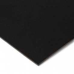 Muestra de color del tablero DIN A6 Linóleo de mesa, 2 mm, 4023 negro