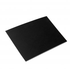 Farbmuster Tischplatte DIN A6 Tischlinoleum, 2 mm, 4023 schwarz