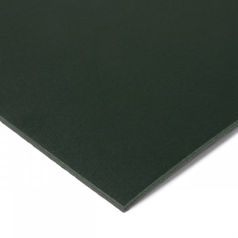 Muestra de color del tablero DIN A6 Linóleo de mesa, 2 mm, 4174 verde oscuro
