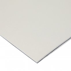 Muestra de color del tablero DIN A6 Linóleo de mesa, 2 mm, 4176 gris claro