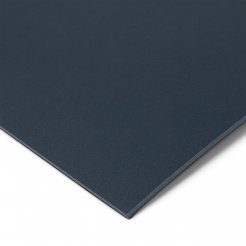 Farbmuster Tischplatte DIN A6 Tischlinoleum, 2 mm, 4179 blaugrau