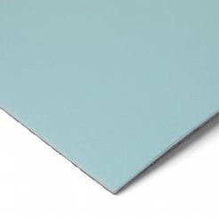 Farbmuster Tischplatte DIN A6 Tischlinoleum, 2 mm, 4180 aqua