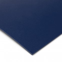Farbmuster Tischplatte DIN A6 Tischlinoleum, 2 mm, 4181 indigoblau