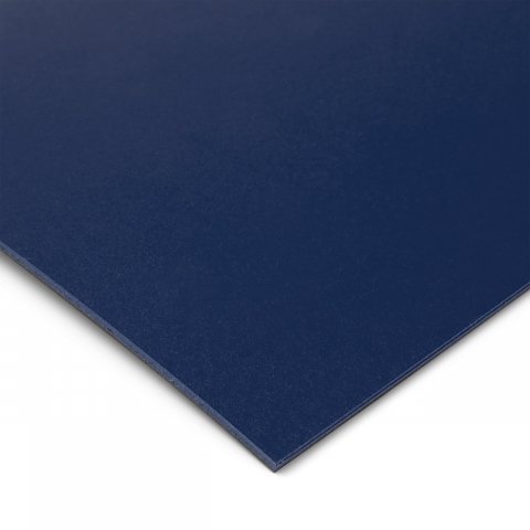 Color sample table top DIN A6 Table linoleum, 2 mm, 4181 indigo blue