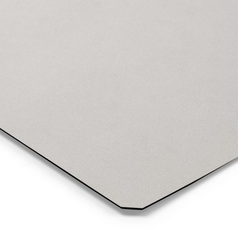 Campione di colore da tavolo DIN A6 Melamina 0,8 mm, perline SD opache, grigio chiaro