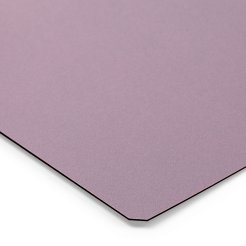 Muestra de color del tablero DIN A6 Melamina/HPL 0,8 mm, SD perlado mate, ciruela