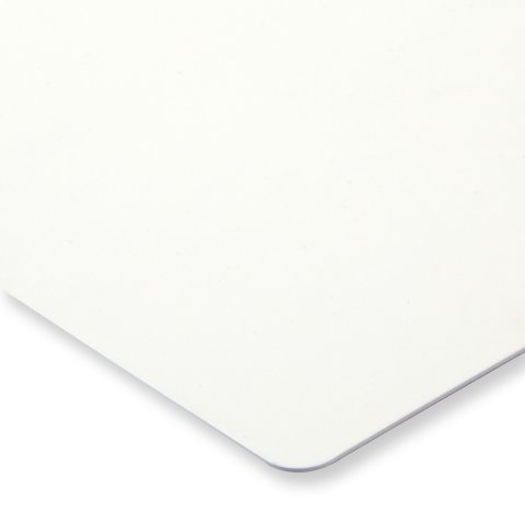Campione di colore da tavolo DIN A6 HPL 0,8 mm, SD perlato opaco, bianco cristallo