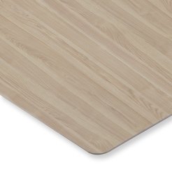 Farbmuster Tischplatte DIN A6 HPL 0,8 mm, NW struktur matt, esche hell
