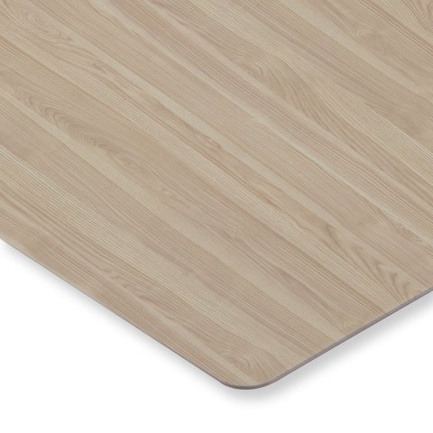Farbmuster Tischplatte DIN A6 HPL 0,8 mm, NW struktur matt, esche hell