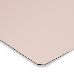 Farbmuster Tischplatte DIN A6 Melamin/HPL 0,8 mm, SD geperlt matt, amy