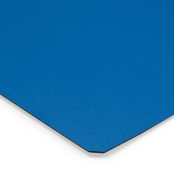 Farbmuster Tischplatte DIN A6 Melamin/HPL 0,8 mm, SD geperlt matt, enzianblau