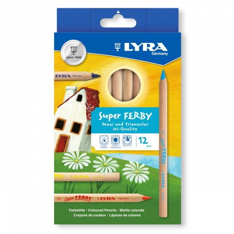 Lyra colored pencil Super Ferby Nature, set of 12 Basic
