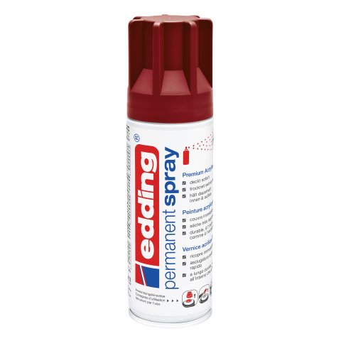 Edding 5200 Permanentspray, matt Dose 200 ml, Premium-Acryllack, purpurrot
