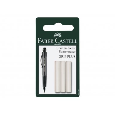 Lápiz goma con Cepillo Faber-Castell Redondo Perfection 7058B Blanco