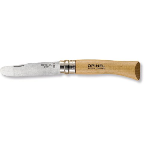 Opinel cuchillo para niños madera de haya, inoxidable, hoja 75 mm