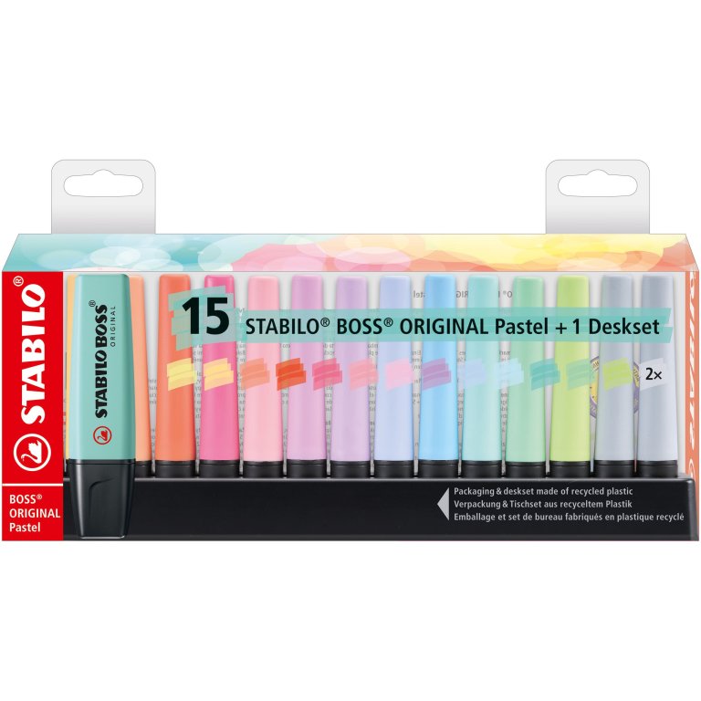 Stabilo Boss Original Textmarker Pastell, Set
