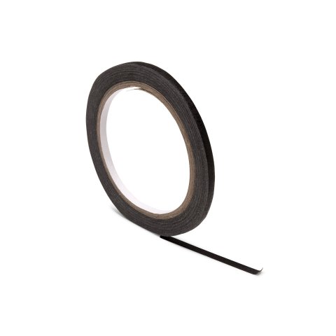 Cinta de crepé de diseño para cinta Art, 5 mm 25 m, fácil de reposicionar, negro