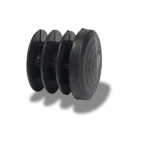 Zubehör für Rohrverbindersystem ø 25 mm einsteckbare Fußkappe, Kunststoff, schwarz
