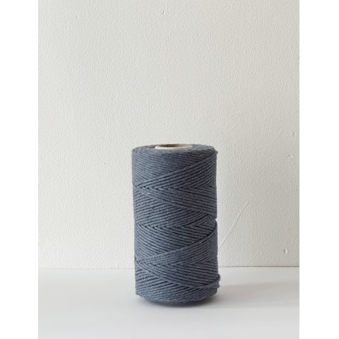 Cuerda de algodón reciclado, retorcida ø 2 mm, l = 200 m, vaquero azul