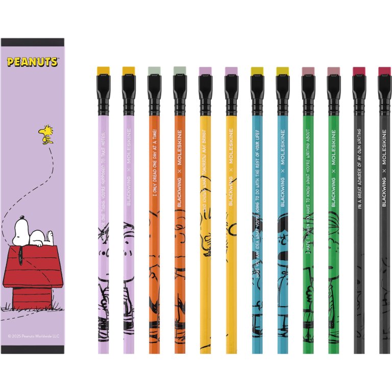Moleskine pencils PEANUTS 75th anniversary