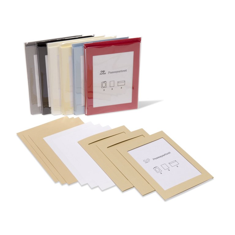 Artoz 1001 DIN B6 Passepartout-Set, farbig
