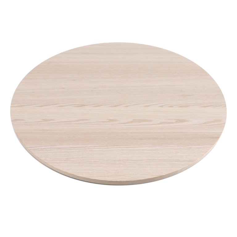 Modulor solid wood panel, round, ash