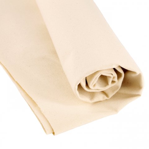Cotton canvas, 285 g/m², raw size: 1,5 x 2 m, twill weave, natural