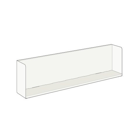 Estantería de pared Modulor L 900, de color 900x300x210mm, blanco, RAL 9016 SM