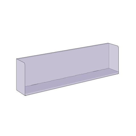 Modulor Wandregal L 900, farbig 900x300x210mm, Eislila, RAL Design 300 80 15 FS
