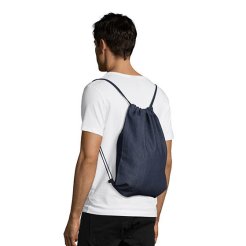 Gym bag backpack denim