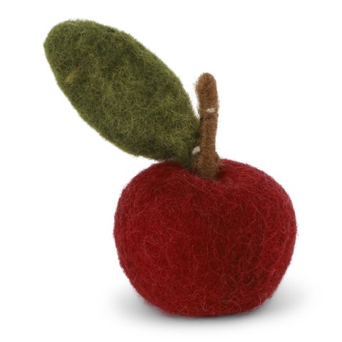 Gry & Sif, objetos de fieltro para colgar 1 pieza, 3,5 x 4 cm, hecha a mano, manzana