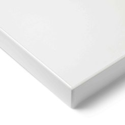 Modulor Tischplatte, basic Melamin, 25x800x1600mm, geperlt matt, weiß, weiß
