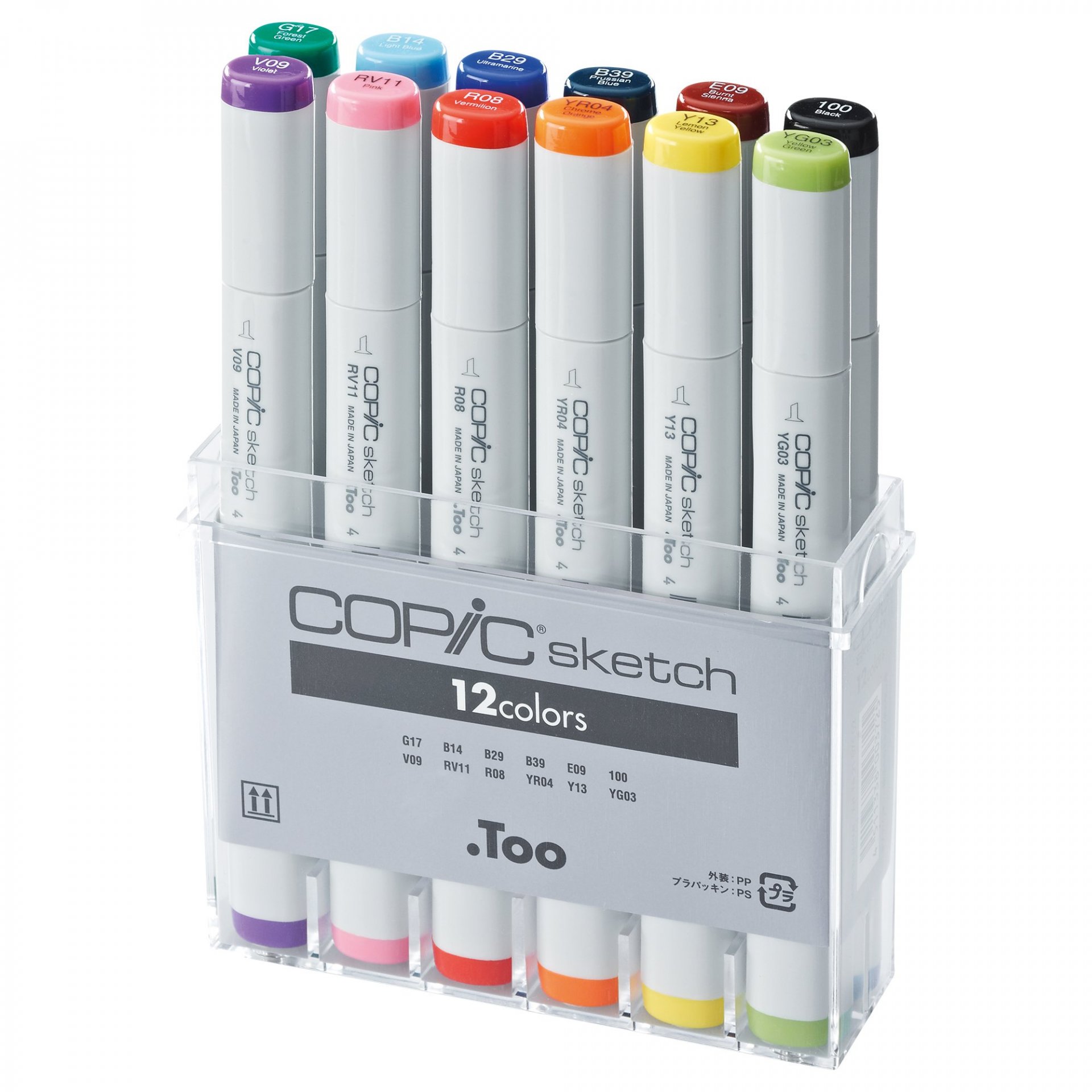 Copic Sketch Markers - Basic 24 Colors Set – Kawaii Pen Shop