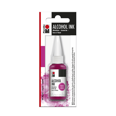 Marabu tinta de alcohol Botella de plástico 20 ml, magenta (014)
