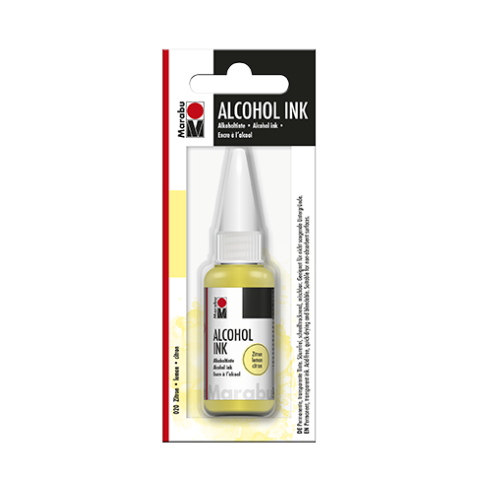 Marabu inchiostro alcoolico Bottiglia di plastica 20 ml, limone (020)