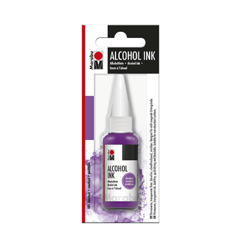 Marabu tinta de alcohol Botella de plástico 20 ml, amatista (081)