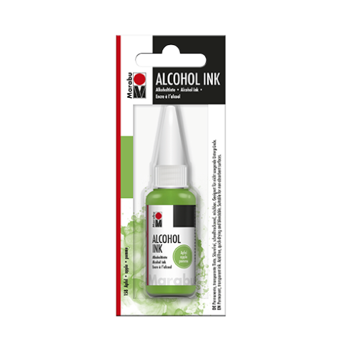 Marabu Alkohol Tinte Kunststoffflasche 20 ml, Apfel (158)