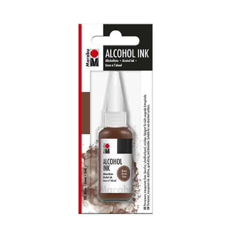 Marabu Alkohol Tinte Kunststoffflasche 20 ml, Braun (285)
