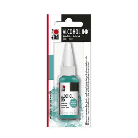 Marabu tinta de alcohol Botella de plástico 20 ml, verde agua (297)