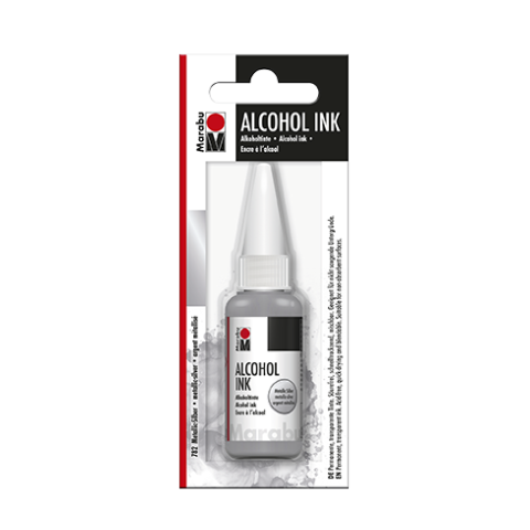 Marabu Alcohol Ink Plastic bottle 20 ml, metallic silver (782)