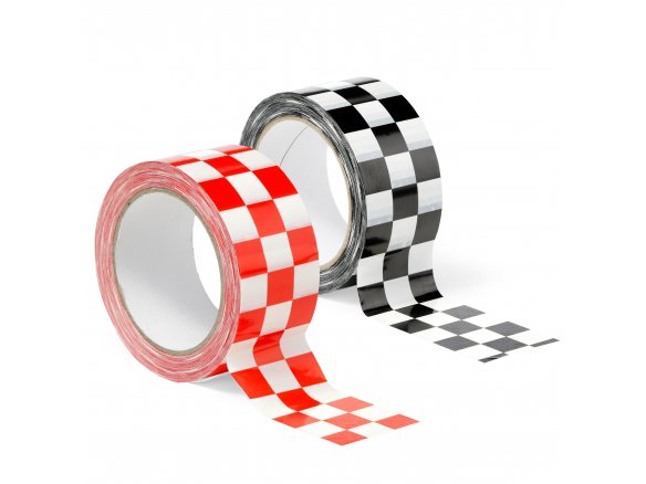 Verpackungsband Checker Tape karo Muster, PVC