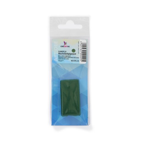Wachsfarbpigment 12 g, PP-Beutel, grün