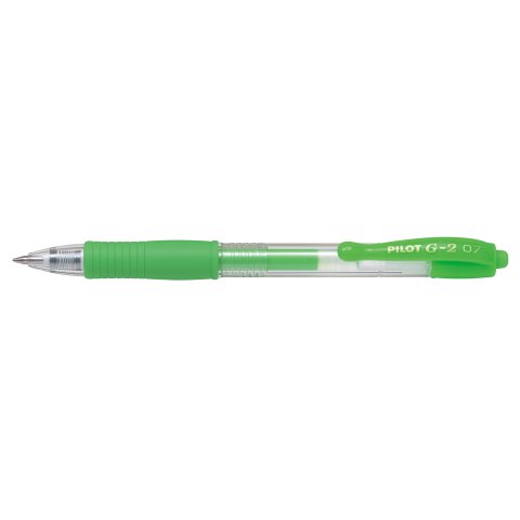Roller de gel Pilot G-2 07 Ancho de línea 0,4 mm, verde neón