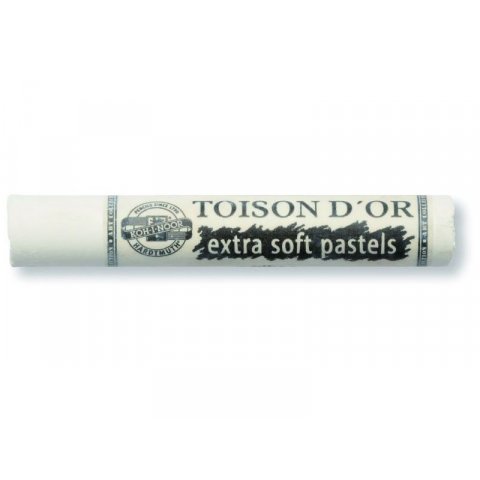 Pastelli Toison d´Or Extra Soft Pastels 8550 Gessetto singolo extra morbido, rotondo, bianco titanium (01)