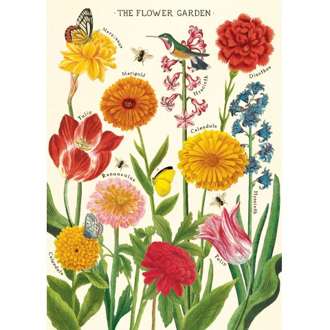 Cavallini Geschenkpapier/Poster 50 x 70 cm, flower garden