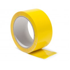 Nastro di imballaggio PP acrilato adesivo colorato 50 mm x 66 m, 48 µm, a scorrimento silenzioso, giallo