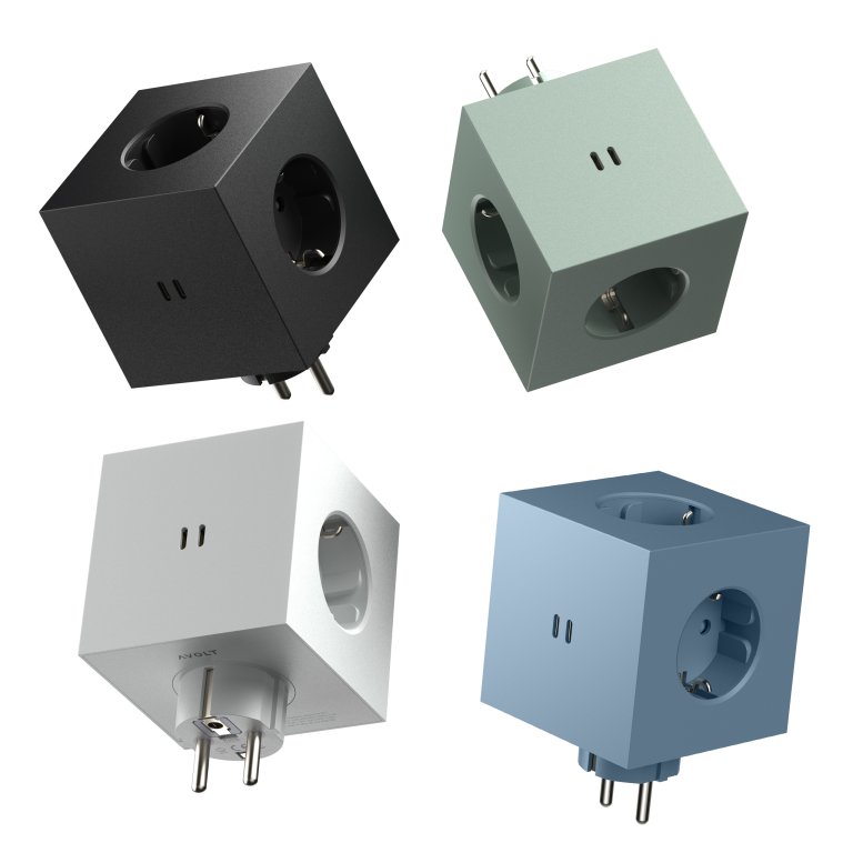 Avolt Square presa multipla 2 USB-C e montaggio a parete
