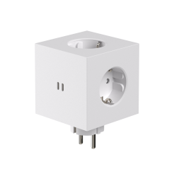 Avolt Square 2 Multi-outlet USB-C & Wallmount, 2 x USB-C 5 V 30 W, 3 x 230 V, Schuko, white