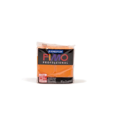 Fimo Modelliermasse Professional 8004 85 g, ofenhärtend, 110°C/230°F, orange (4)